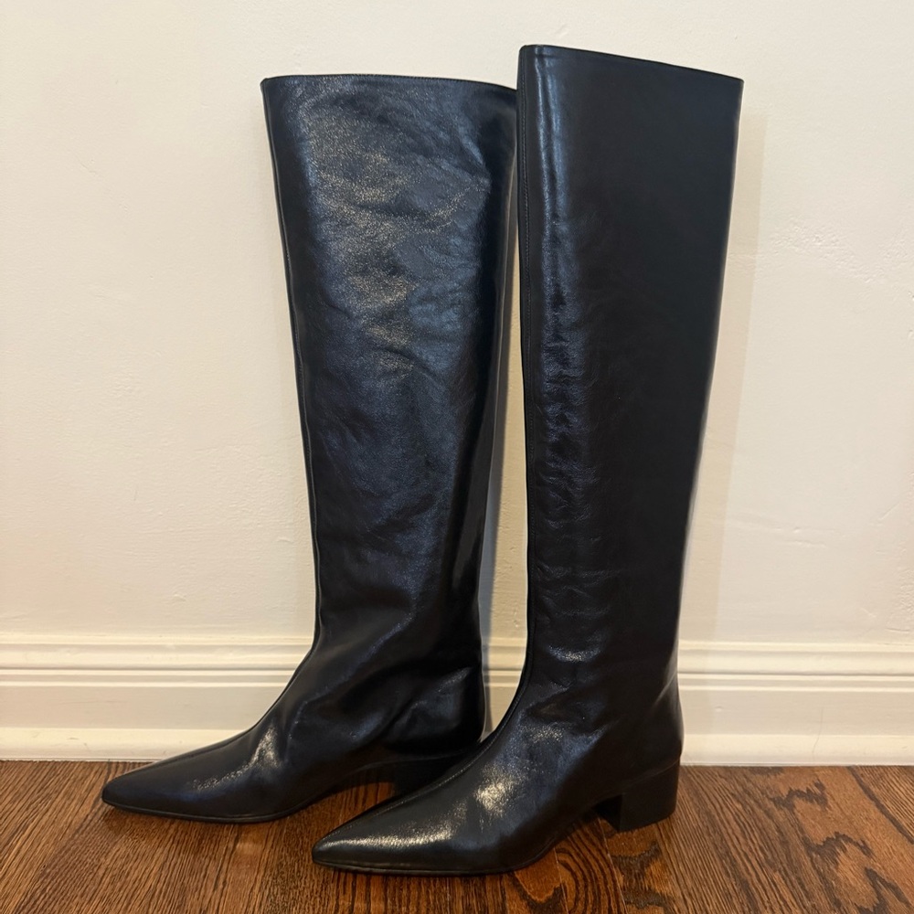 BRAND NEW NEVER WORN KHAITE ANDEE KNEE HIGH BOOTS BLACK SIZE 38